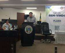 29/08/2019 -  Visita do diretor-geral, Cesar Kogut e do diretor administrativo financeiro, João de Paula Carneiro na Audiência Pública do Plano Plurianual 2020-2023 em Umuarama