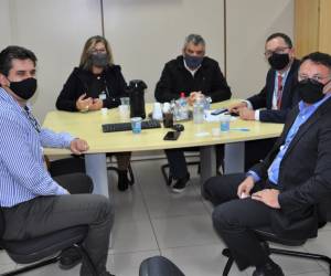 Ex-diretores-gerais da Polícia Rodoviária Federal visitam o Detran