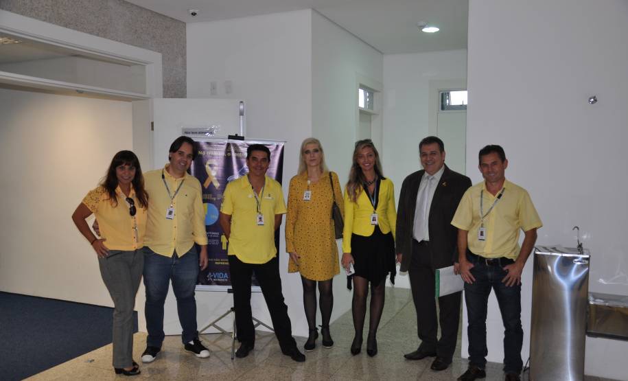 Evento de lançamento do vídeo da campanha Maio Amarelo do Detran-PR