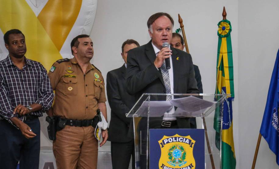 Evento de lançamento do vídeo da campanha Maio Amarelo do Detran-PR