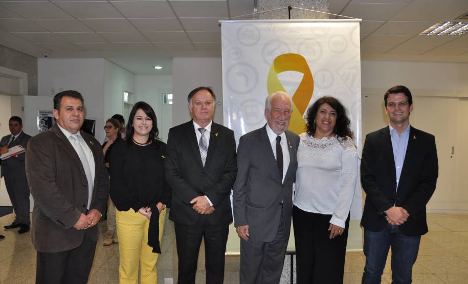 Evento de lançamento do vídeo da campanha Maio Amarelo do Detran-PR