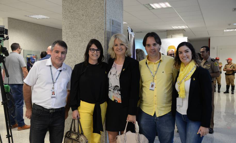 Evento de lançamento do vídeo da campanha Maio Amarelo do Detran-PR