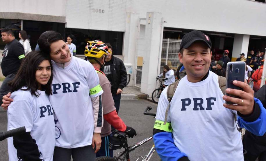 3º Passeio Ciclístico do Detran, PRF e SinPRF-PR recebe mais de 500 participantes