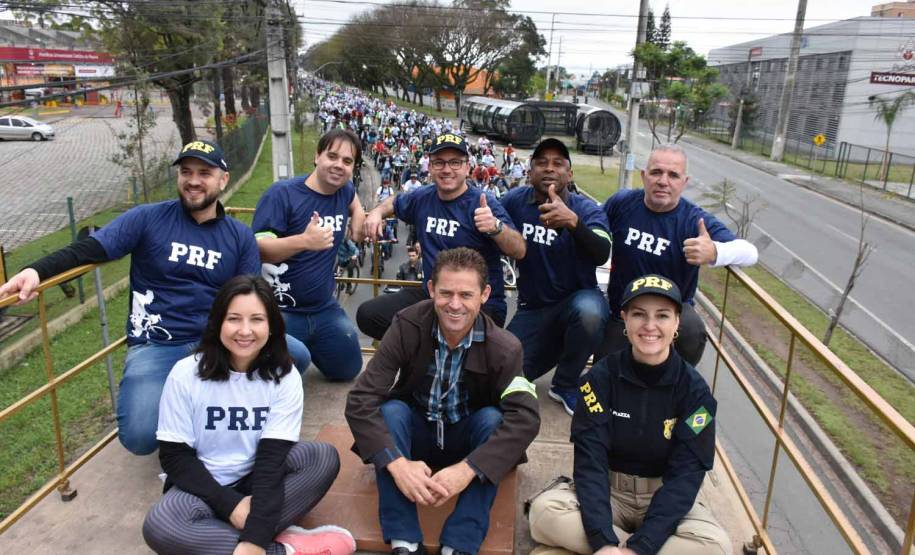 3º Passeio Ciclístico do Detran, PRF e SinPRF-PR recebe mais de 500 participantes