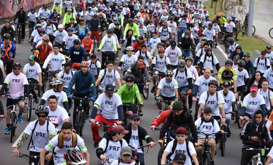 3º Passeio Ciclístico do Detran, PRF e SinPRF-PR recebe mais de 500 participantes