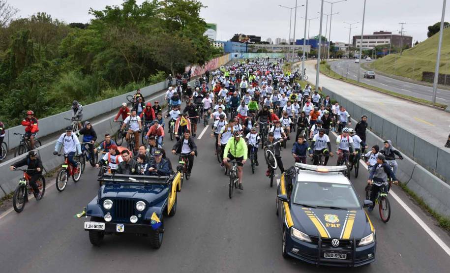 3º Passeio Ciclístico do Detran, PRF e SinPRF-PR recebe mais de 500 participantes