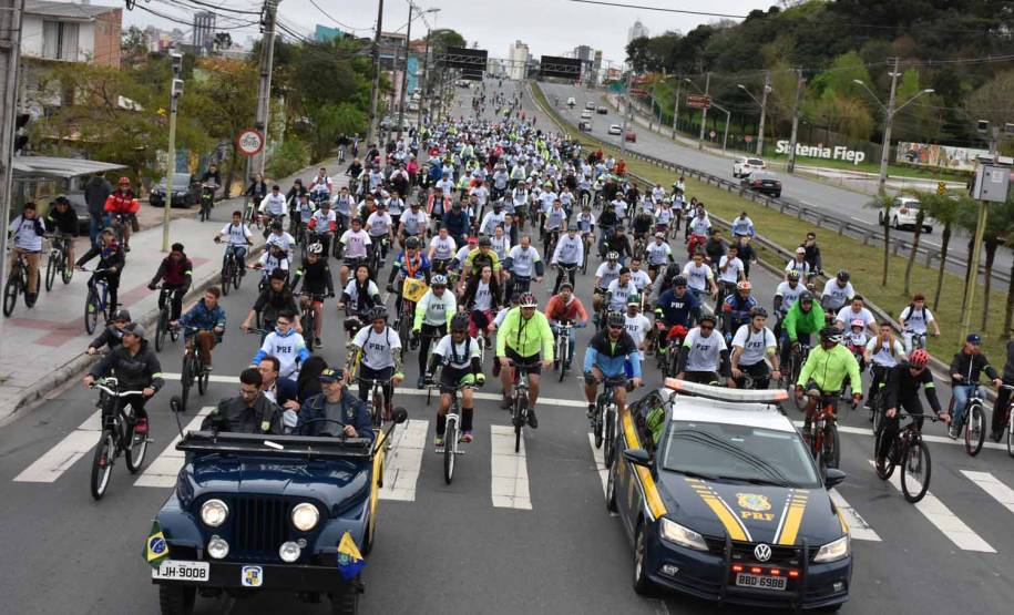 3º Passeio Ciclístico do Detran, PRF e SinPRF-PR recebe mais de 500 participantes