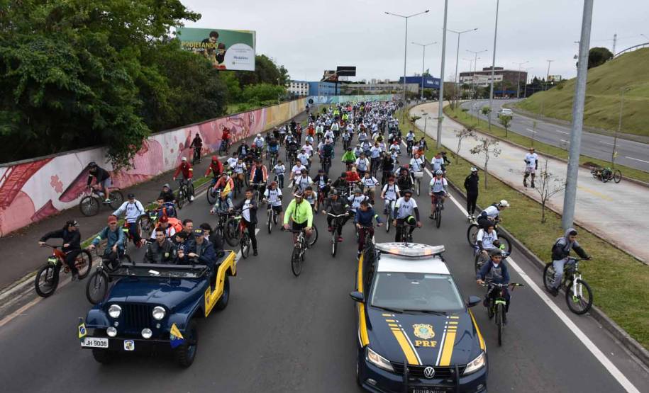 3º Passeio Ciclístico do Detran, PRF e SinPRF-PR recebe mais de 500 participantes