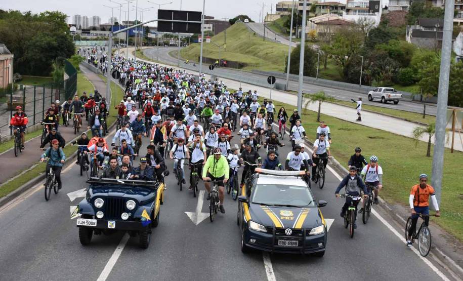 3º Passeio Ciclístico do Detran, PRF e SinPRF-PR recebe mais de 500 participantes
