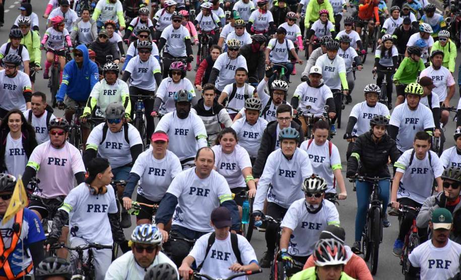 3º Passeio Ciclístico do Detran, PRF e SinPRF-PR recebe mais de 500 participantes
