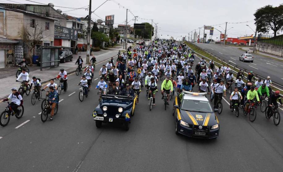 3º Passeio Ciclístico do Detran, PRF e SinPRF-PR recebe mais de 500 participantes