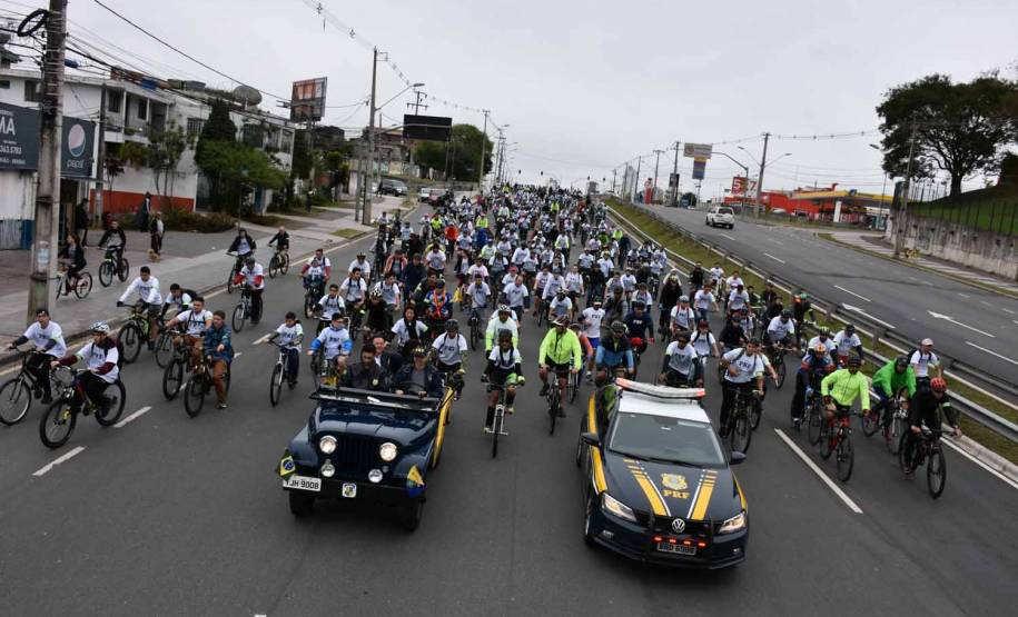 3º Passeio Ciclístico do Detran, PRF e SinPRF-PR recebe mais de 500 participantes