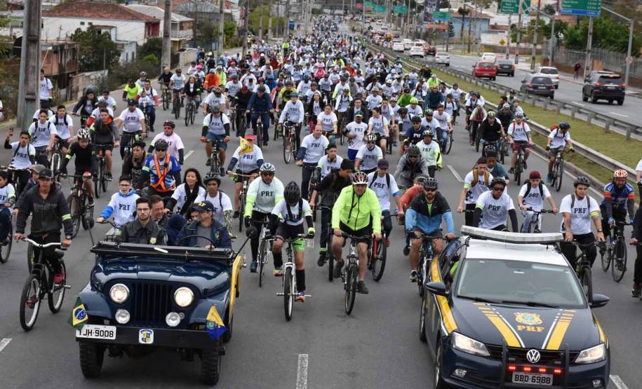 3º Passeio Ciclístico do Detran, PRF e SinPRF-PR recebe mais de 500 participantes