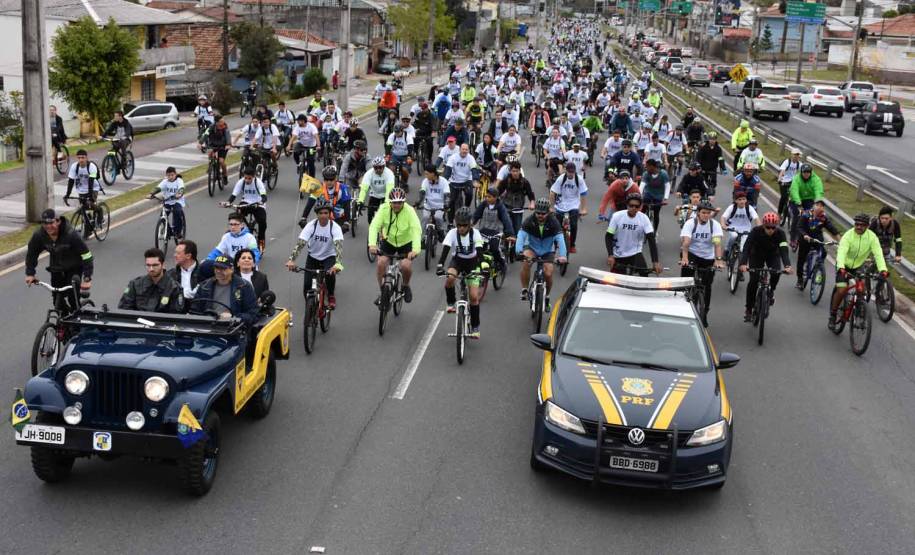 3º Passeio Ciclístico do Detran, PRF e SinPRF-PR recebe mais de 500 participantes