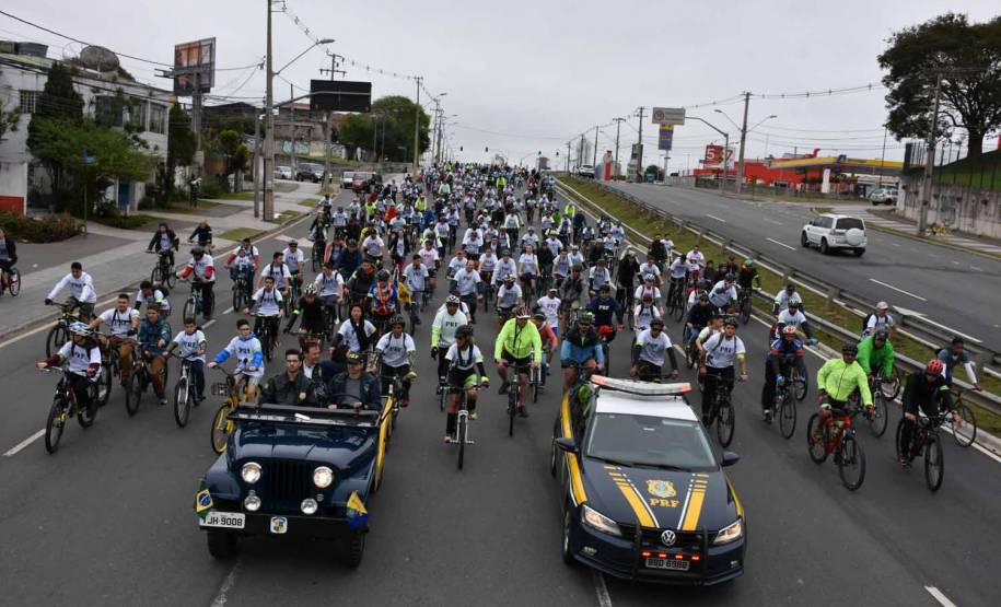 3º Passeio Ciclístico do Detran, PRF e SinPRF-PR recebe mais de 500 participantes