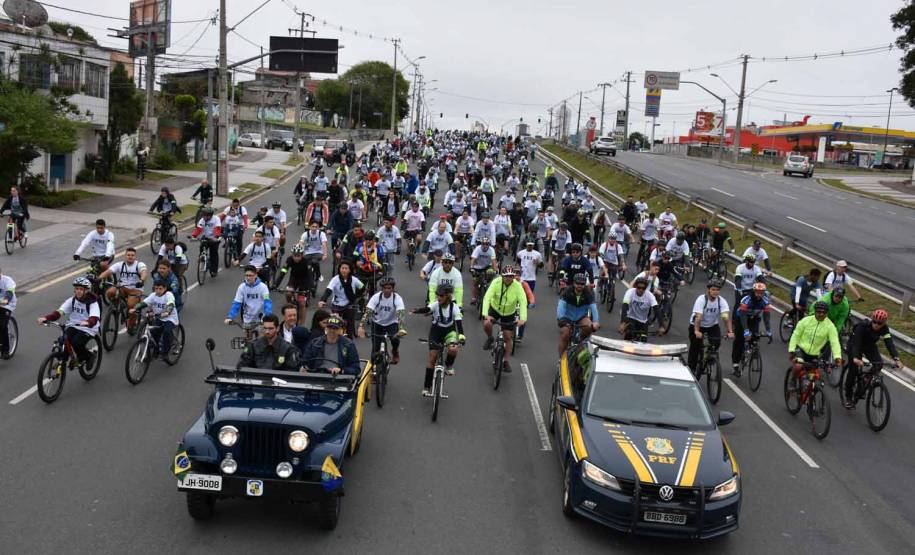 3º Passeio Ciclístico do Detran, PRF e SinPRF-PR recebe mais de 500 participantes