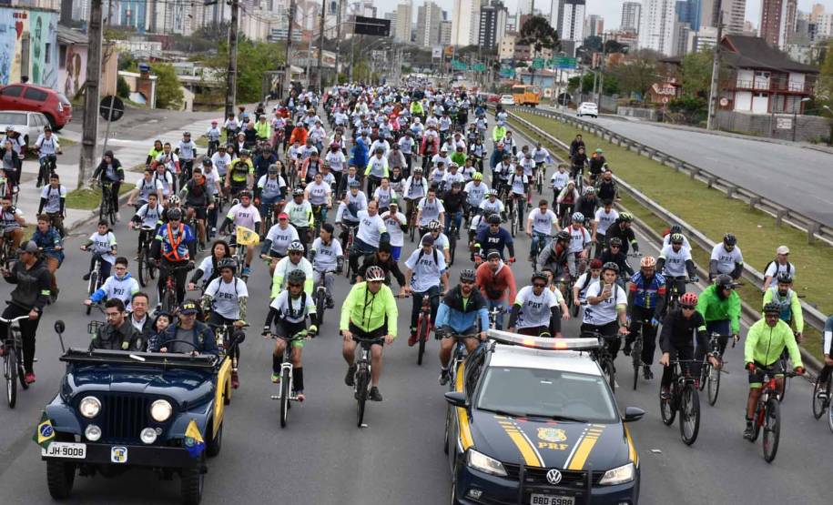 3º Passeio Ciclístico do Detran, PRF e SinPRF-PR recebe mais de 500 participantes