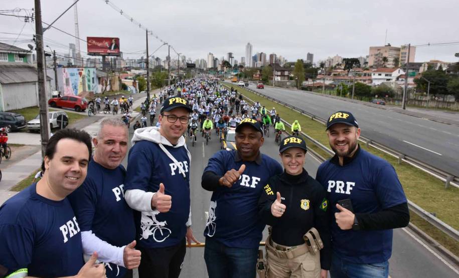 3º Passeio Ciclístico do Detran, PRF e SinPRF-PR recebe mais de 500 participantes