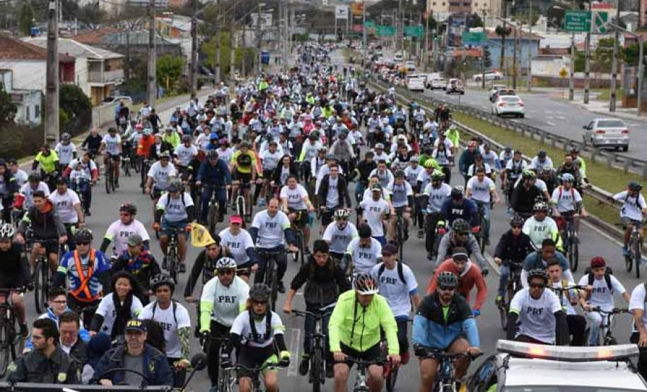 3º Passeio Ciclístico do Detran, PRF e SinPRF-PR recebe mais de 500 participantes