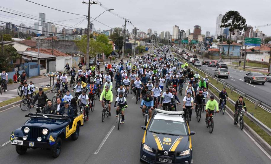 3º Passeio Ciclístico do Detran, PRF e SinPRF-PR recebe mais de 500 participantes