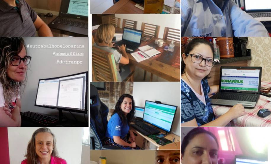 Servidores do Detran-PR trabalham de suas casas durante período de quarentena