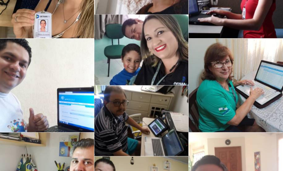 Servidores do Detran-PR trabalham de suas casas durante período de quarentena