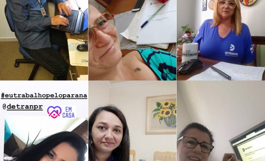 Servidores do Detran-PR trabalham de suas casas durante período de quarentena