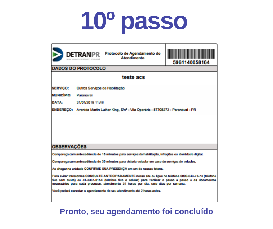 10º passo