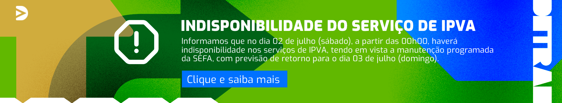 Indisponibilidade do serviço de IPVA