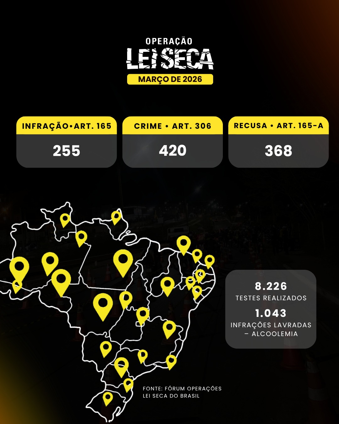 Lei Seca Março 2026