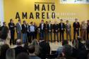 O governador Beto Richa lançou nesta sexta-feira (5), em Curitiba, as ações do Paraná para o Maio Amarelo 2017. O movimento reúne Detran PR, Polícia Rodoviária Estadual, Polícia Militar, Secretarias de Estado da Saúde e do Meio Ambiente, Policia Rodoviária Federal, Associação Comercial do Paraná e Observatório Nacional de Segurança Viária-Curitiba, 05/05/2017.Foto: Orlando Kissner/ANPr