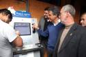 Governador Beto Richa, acompanhado pelo prefeito de Curitiba, Rafael Waldomiro Greca, deiretor-geral do Detran, Marcos Traad e demais autoridades, inaugura os terminais de autoatendimento do Detran na Rua da Cidadânia do Pinheirinho.Curitiba, 23/05/2017