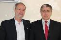 O presidente da Associação Nacional dos Detrans (AND), Marcos Traad, e o vice Antônio Carlos Gouveia, que é diretor-presidente do Detran Alagoas, se reuniram nesta quinta-feira (16), em Curitiba.