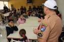 Um projeto do Departamento de Trânsito do Paraná (Detran), em parceria com o Batalhão da Polícia de Trânsito (BPTran), apresenta o trabalho dos órgãos a alunos do ensino fundamental e médio de Curitiba e Região Metropolitana
