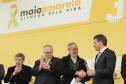 Governador Beto Richa lança as atividades do Maio Amarelo 2016, campanha de prevenção de acidentes e redução do número de vítimas no trânsito, junto com o diretor geral do Detran, Marcos Traad