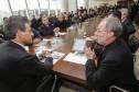 Governador Beto Richa lança o aplicativo Detran Fácil, acompanhado pelo diretor do Detran, Marcos Traad, pelo secretário chefe da Casa Civil, Valdir Rossoni e pelo presidente da Celepar, Jacson Carvalho Leite. Curitiba, 21/07/2016. Foto: Pedro Ribas/ANPr