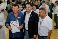 O governador Carlos Massa Ratinho Jr. anuncia investimentos de mais de R$ 100 milhões para o Detran.