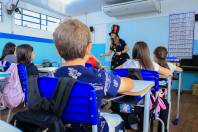 Detran-PR realiza palestras educativas para conscientizar estudantes sobre segurança no trânsito no município de Tibagi