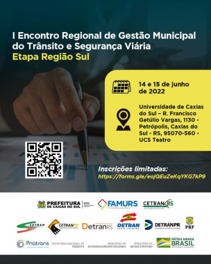 Senatran promove a etapa Região Sul do I Encontro Regional de Gestão Municipal do Trânsito e Segurança Viária 