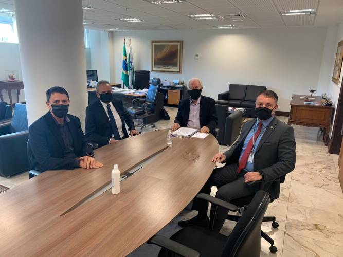 Diretor-geral Wagner Mesquita visita vice-governador Darci Piana