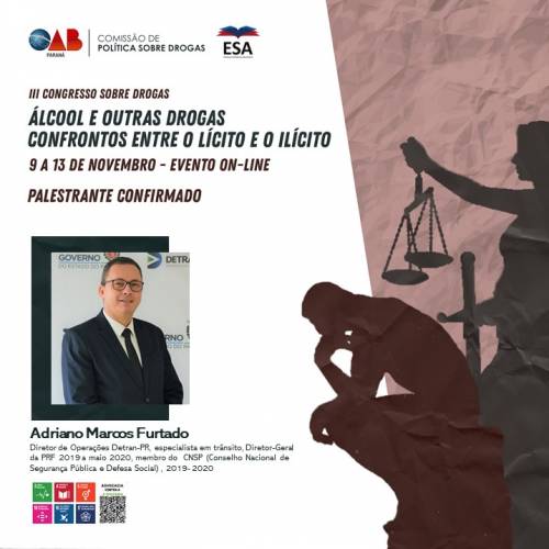 Detran-PR participa do III Congresso sobre Drogas da OAB
