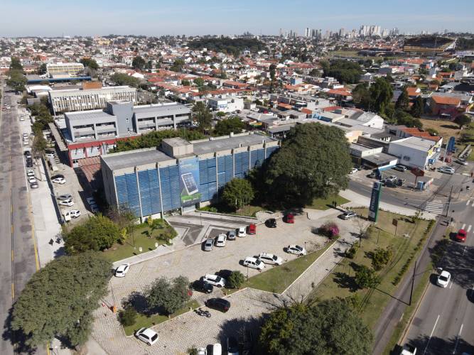 Fachada aérea Detran