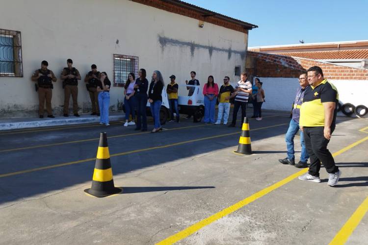 Exame prático realizado pelo Projeto Bancas Itinerantes na cidade de Tibagi.