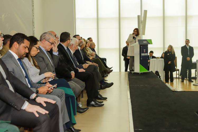 Curitiba, 18 de setembro de 2024 - No Palácio Iguaçu, o vice-governador Darci Piana participa de evento alusiva a Semana Nacional do Trânsito com anúncios do Detran-PR.