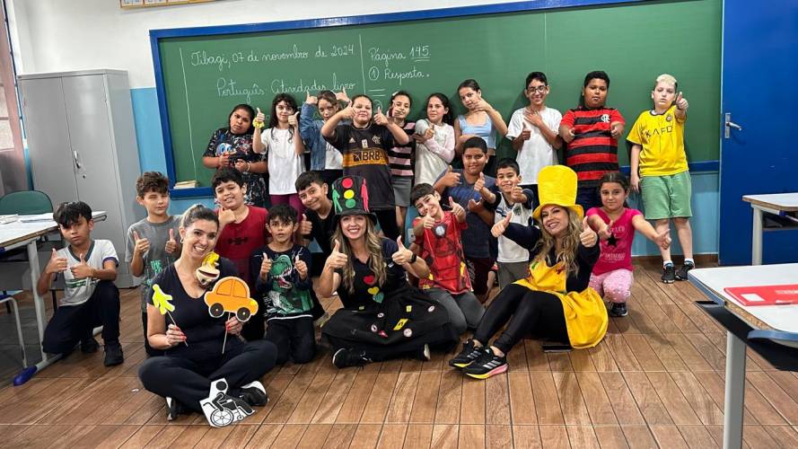 Detran-PR realiza palestras educativas para conscientizar estudantes sobre segurança no trânsito no município de Tibagi