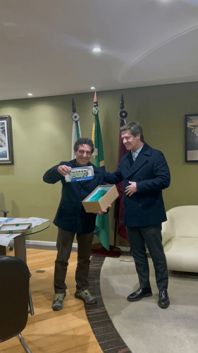 Presidente do Detran‑PR conhece projeto do novo posto avançado de Piraquara