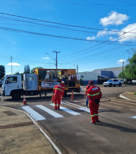 Obras de sinalização iniciadas pelo Detran em junho somam mais de R$ 1,3 milhão