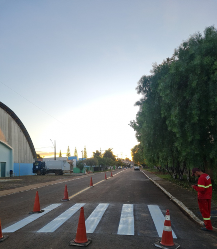 Obras de sinalização iniciadas pelo Detran em junho somam mais de R$ 1,3 milhão