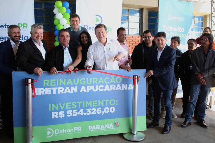 Com investimento de R$ 2,1 milhões em reformas, Detran-PR reinaugura Ciretrans de Apucarana e Londrina