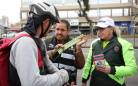 Mais de 200 ciclistas são abordados em ação de conscientização